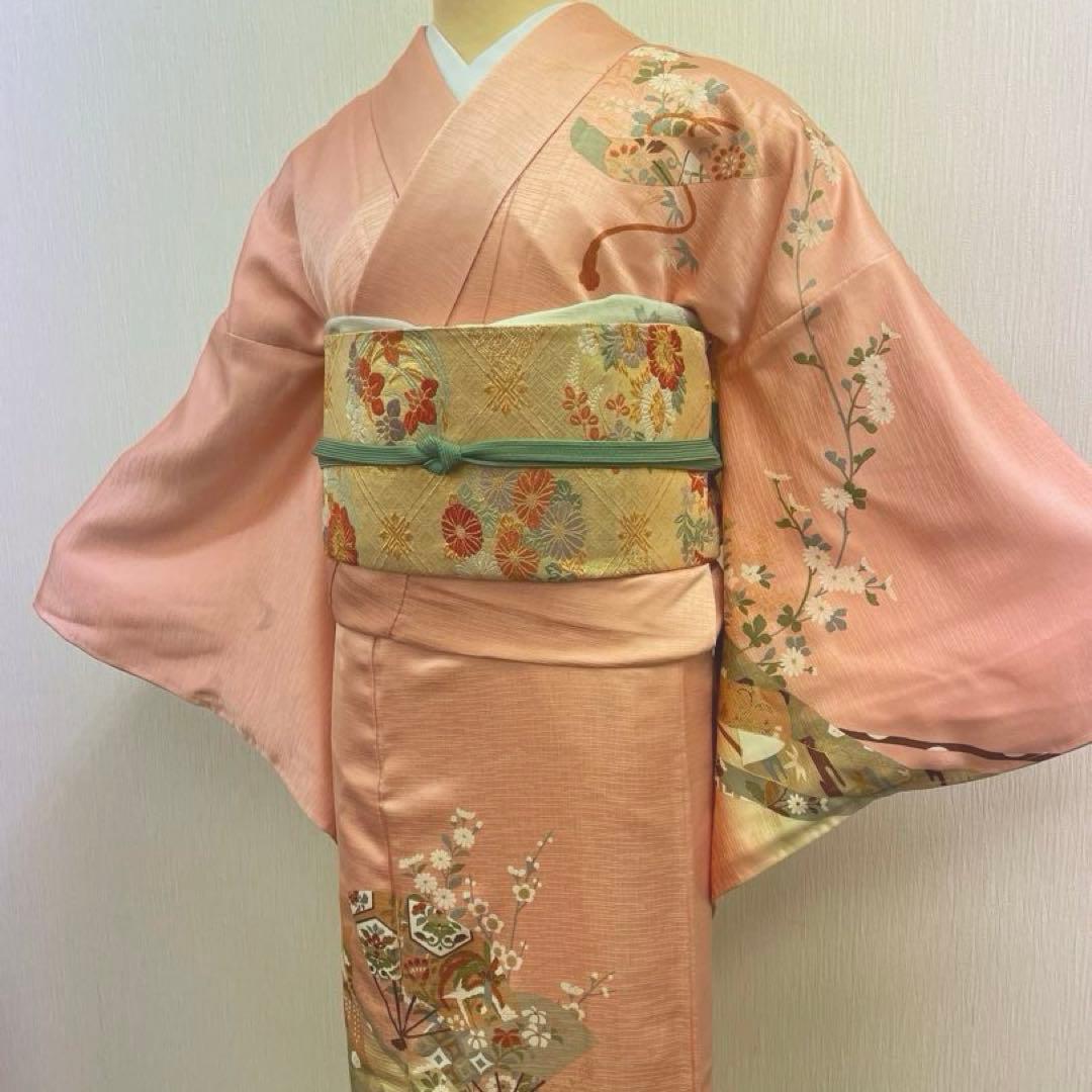 梅乃【149】正絹　訪問着　フルセット　長襦袢付　七五三　お宮参り　結婚式