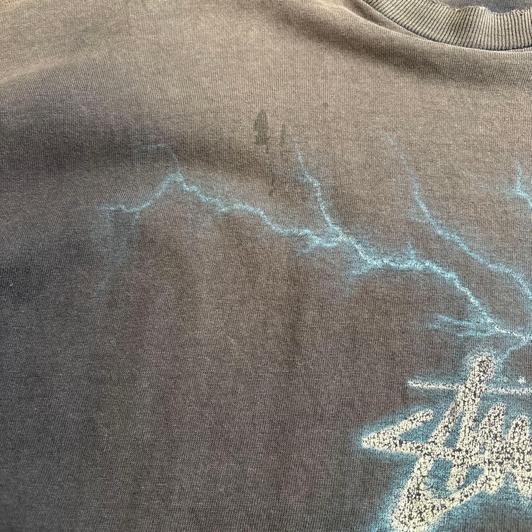 Stussy 雷グラフィック Tシャツ Lサイズ