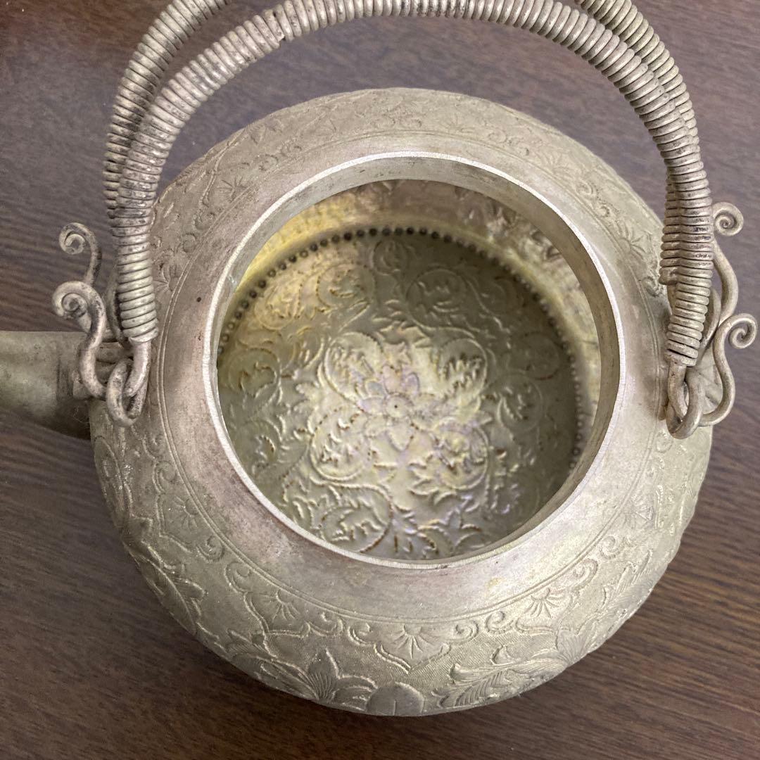 錫製アンティークポット