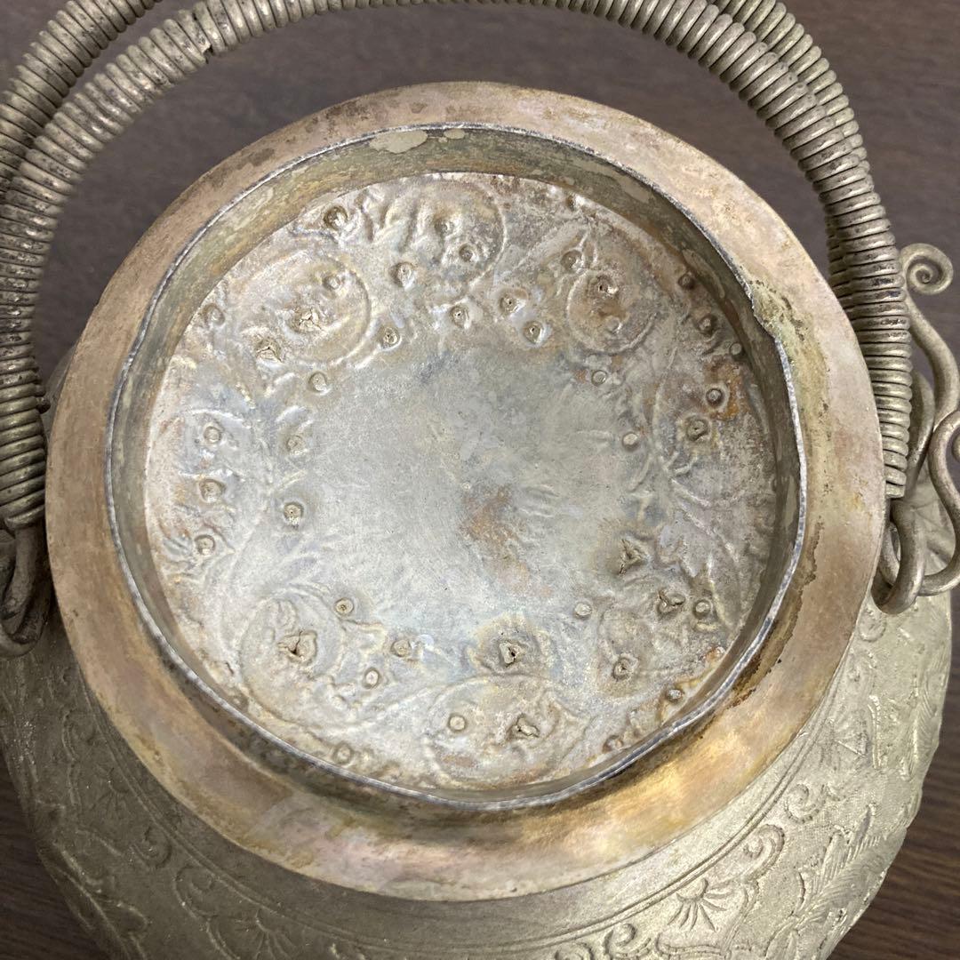 錫製アンティークポット