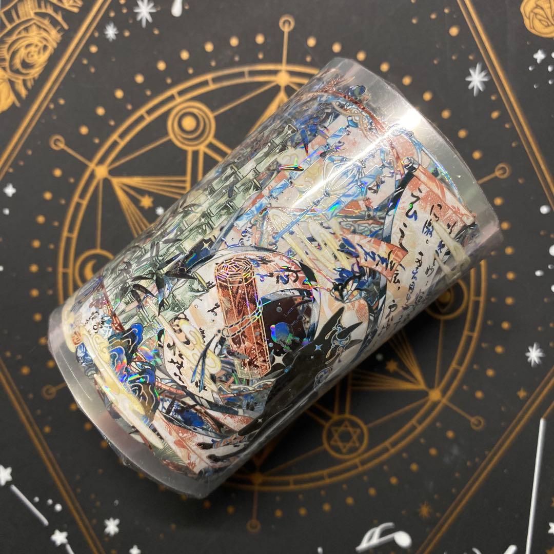 【E】海外　10m巻　貝殻光マスキングテープ　人物系/動物装飾系