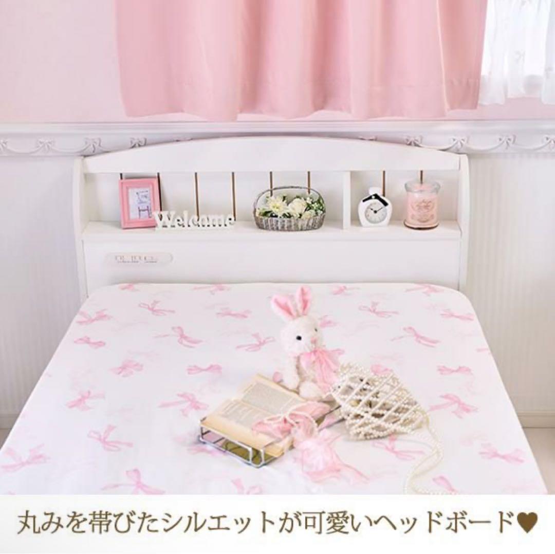 ロマプリ ベッドフレーム【大型】たっぷり収納ベッド（シングル）