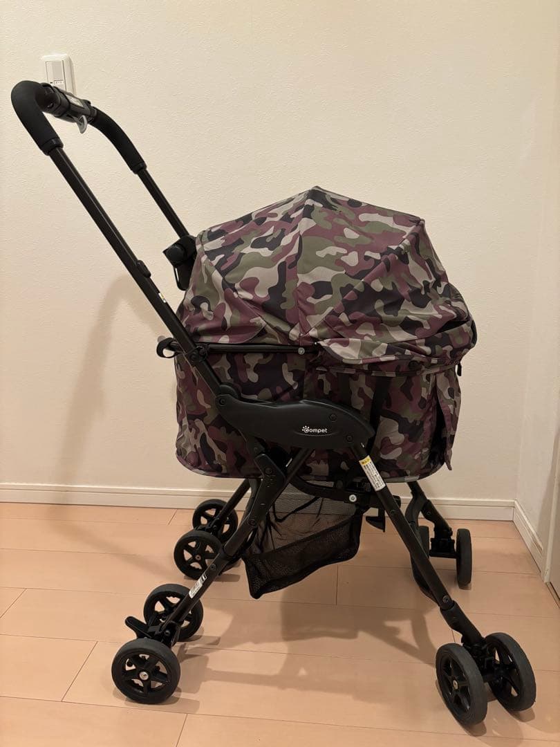 コンビ　コムペット　ミリミリライトα アルファ　グリーンカモ　ペットカート