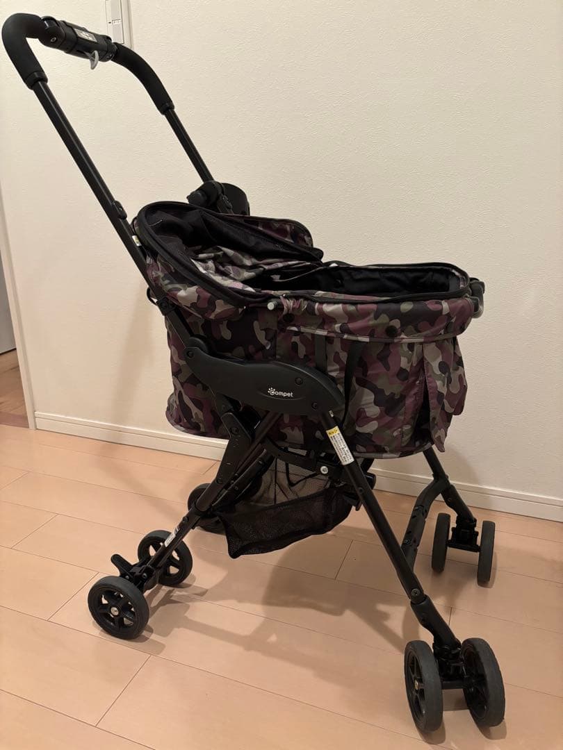 コンビ　コムペット　ミリミリライトα アルファ　グリーンカモ　ペットカート