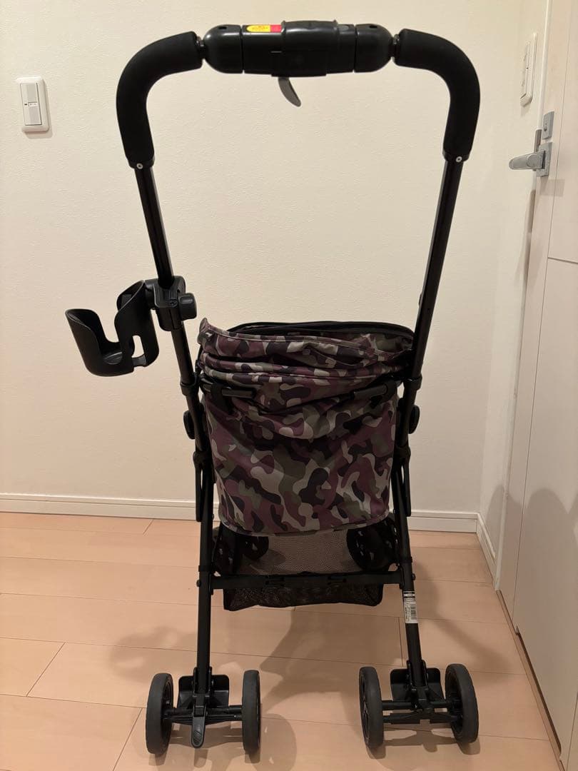 コンビ　コムペット　ミリミリライトα アルファ　グリーンカモ　ペットカート