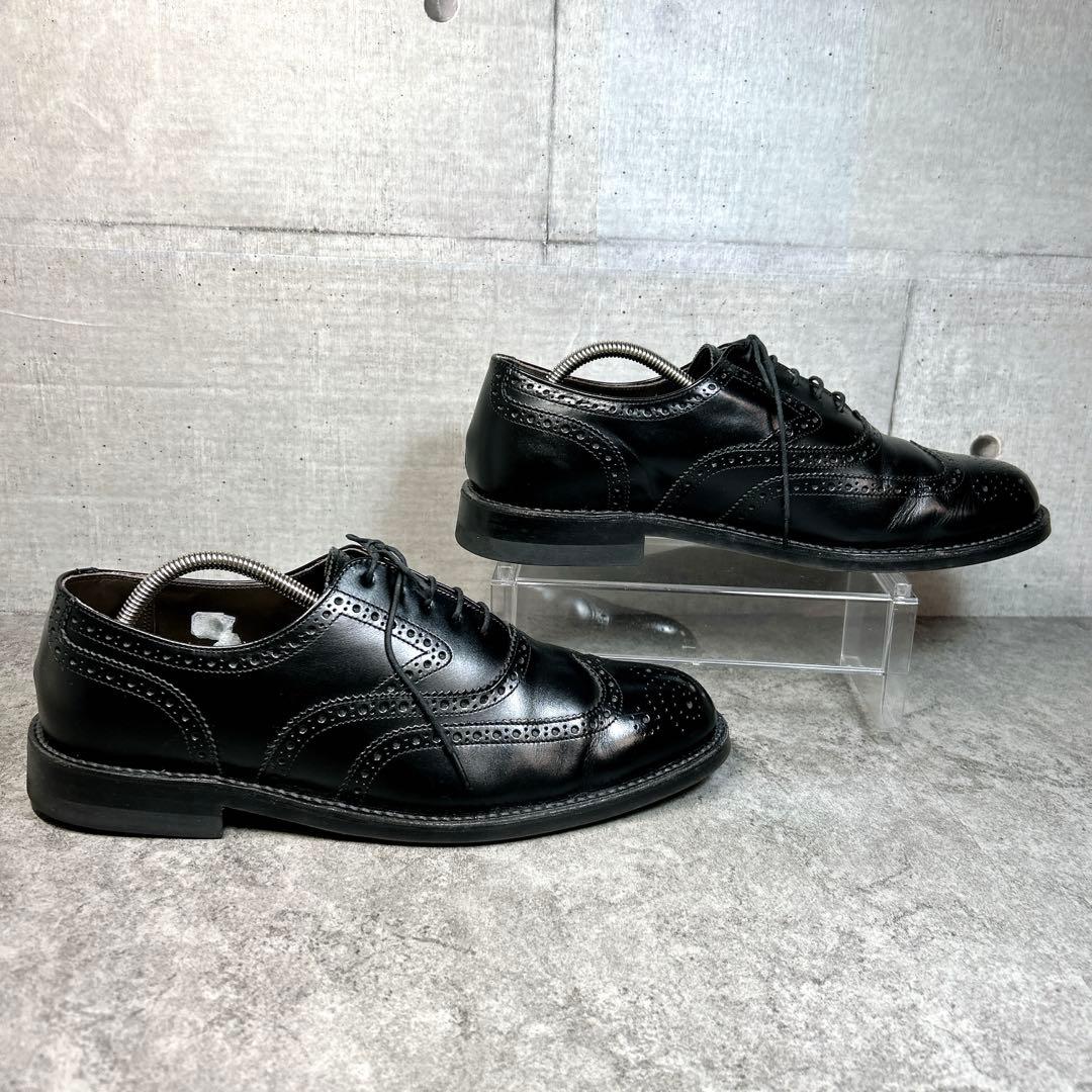 未使用級【REGAL】ビジネスシューズ/V083/メダリオン/ウイングチップ/黒