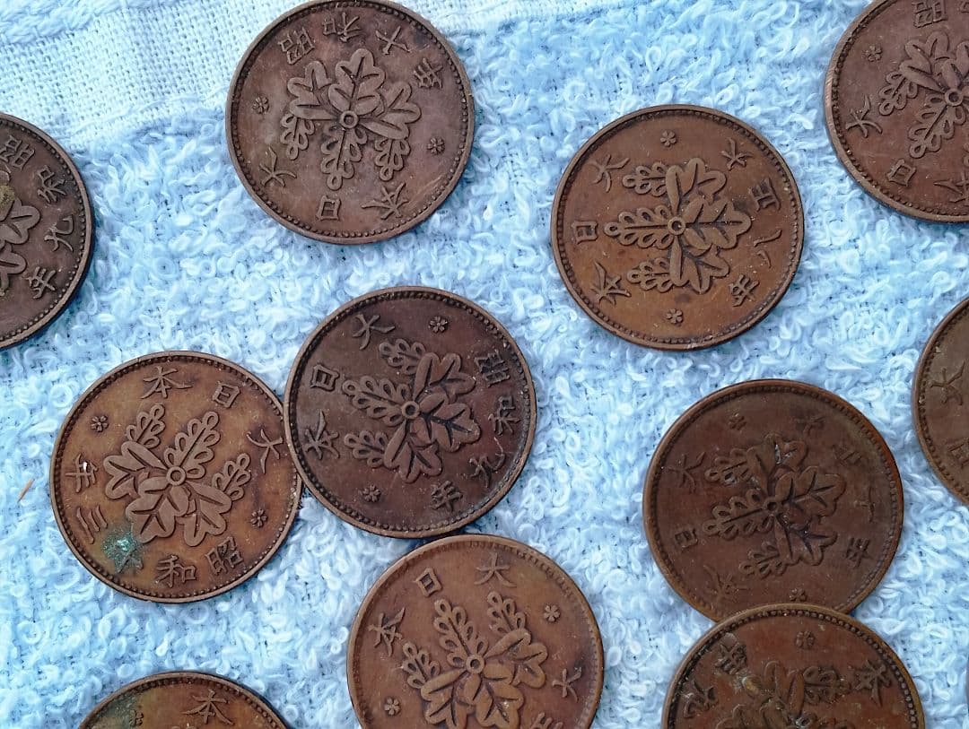 桐一銭銅貨　大正 昭和　中古　約650枚超