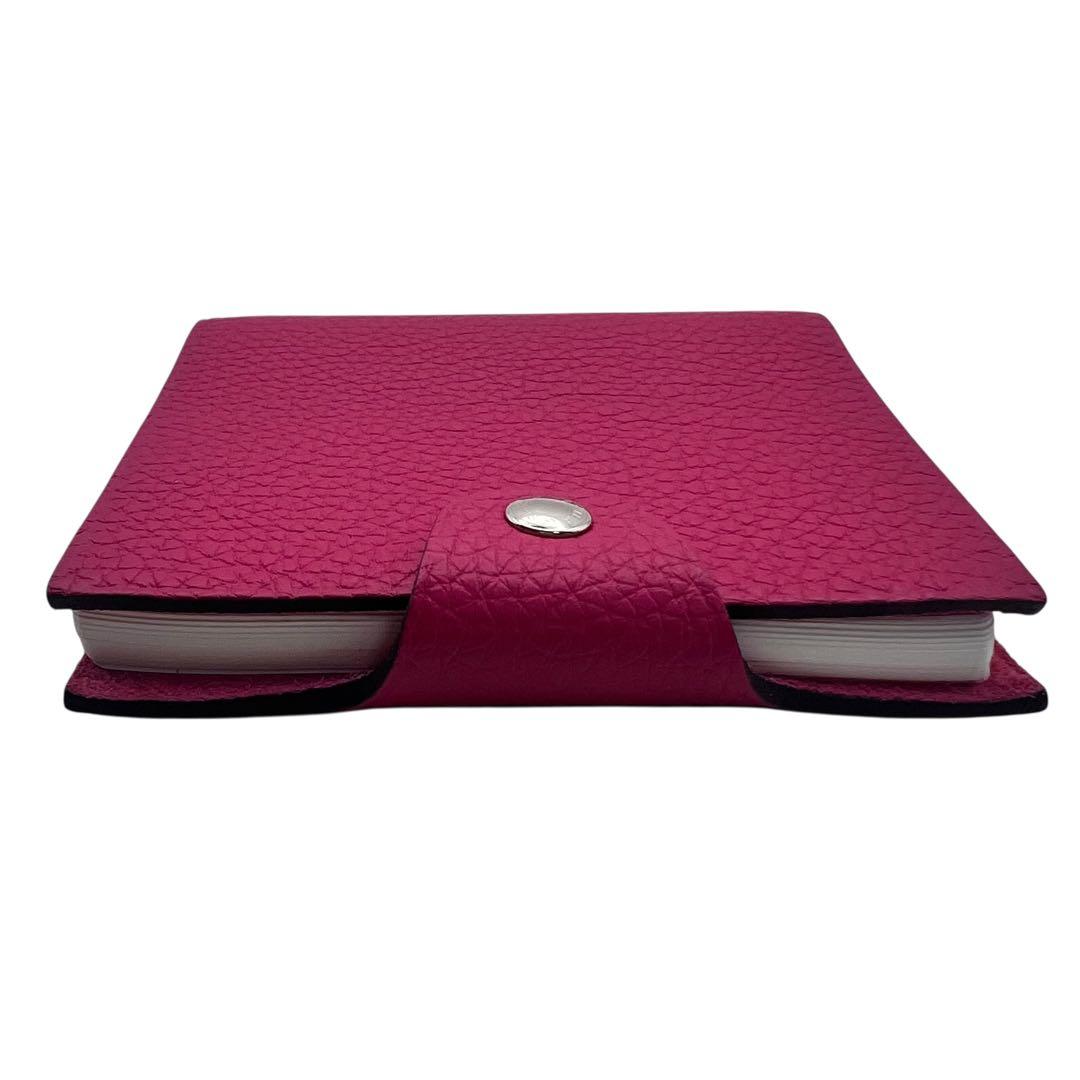 美品✨エルメス　ユリス　ノートブックカバー　トゴレザー　ミニ　ピンク