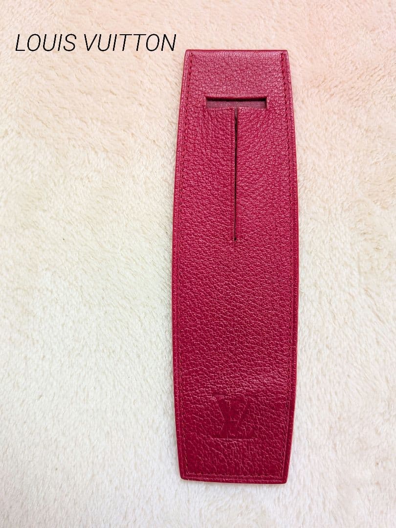 ルイ・ヴィトン 　レザーペンケース 　タイガシリーズレッド　匿名配送　即日発送