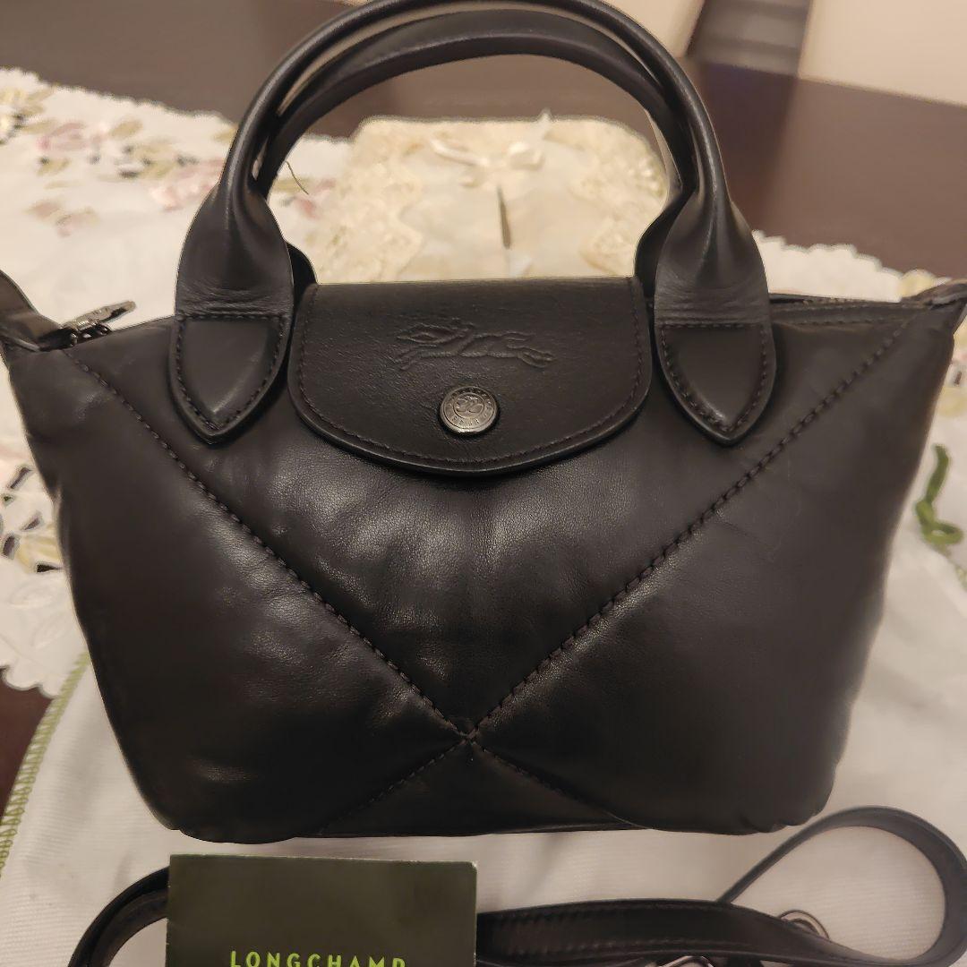 お値下げしました！ロンシャン　プリアージュキュイールバッグ　ミニショルダーバッグ