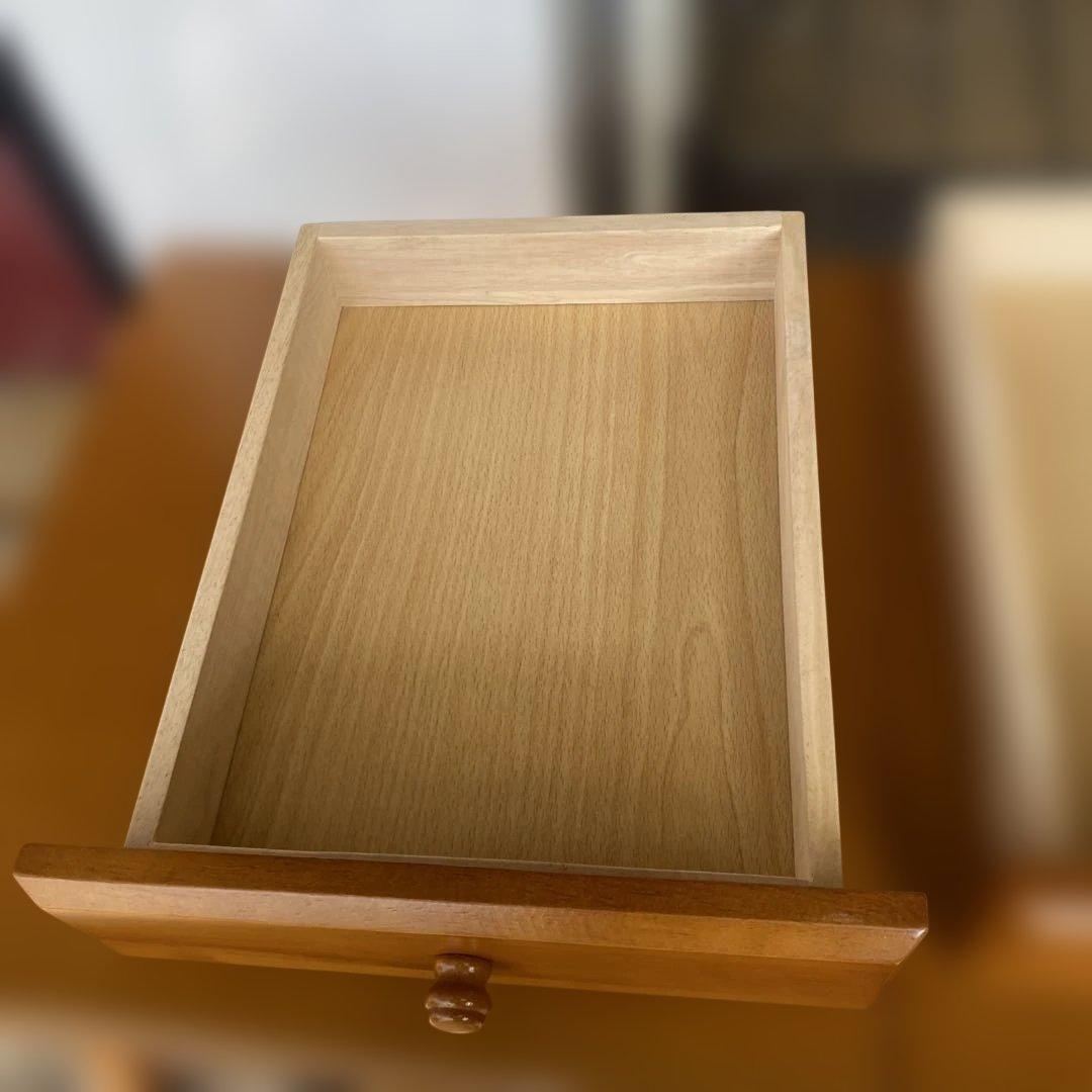 新たに傷入りました！CD 折りたたみデスク&チェア　収納付き　キャスター