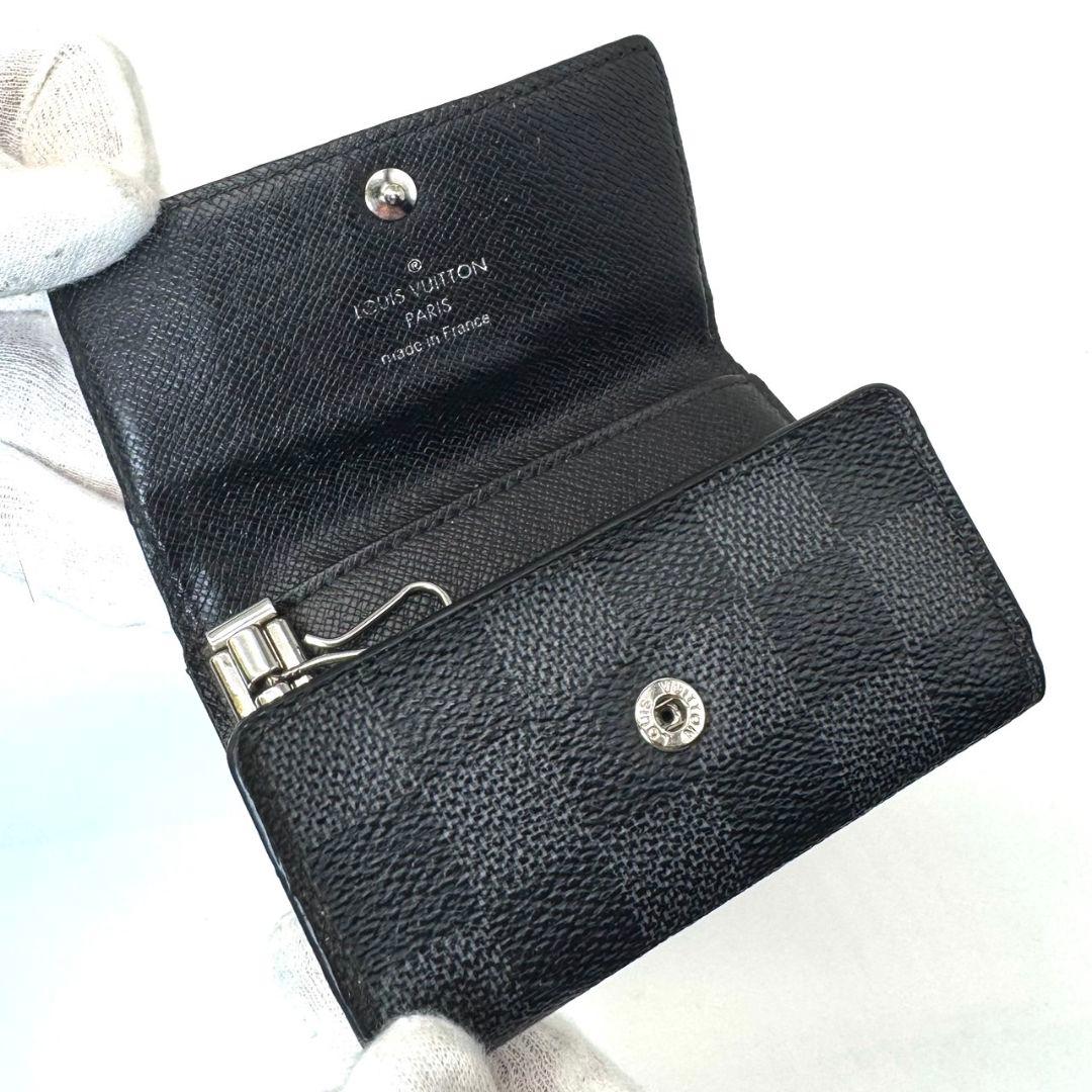 ルイヴィトン ダミエグラフィット ミュルティクレ6 キーケース 鍵 6連 黒