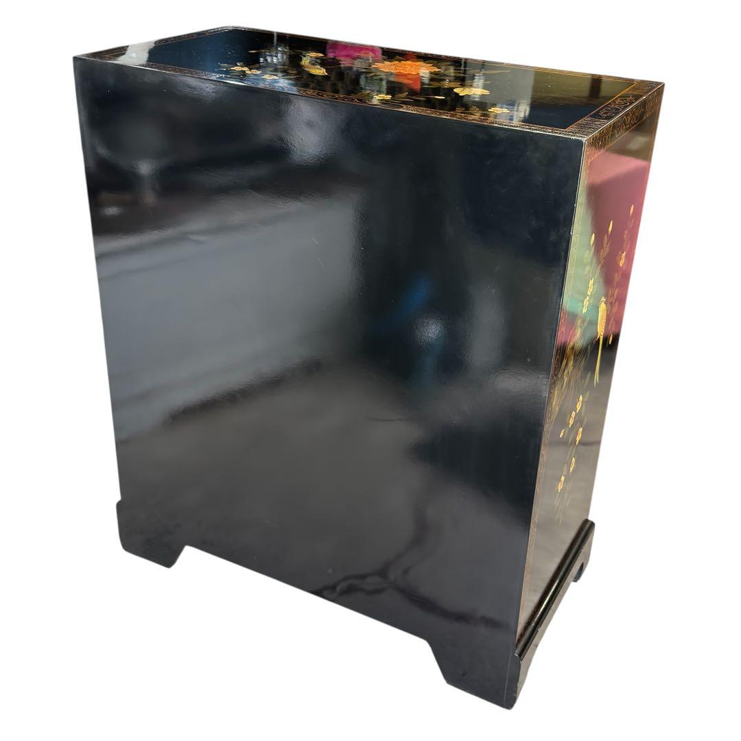 蒔絵花鳥図 漆塗箪笥 韓国 中国 唐木 螺鈿 象嵌 漆 キャビネット タンス