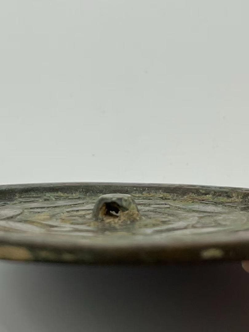 漢時代　（東漢中～後期）　漢鏡　単圈銘文銅鏡　漢隷体の銘文入り（E-99①）