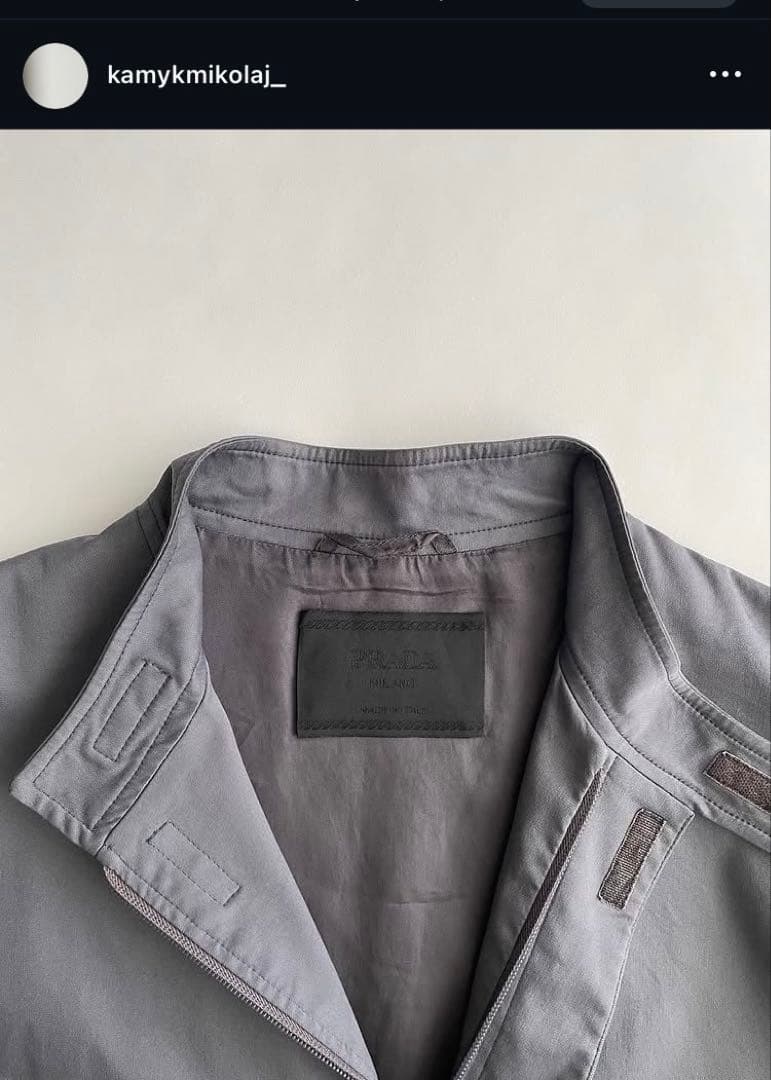 ジャケット・アウター 98ss prada velcro stitch jacket archive