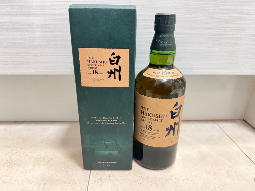 (未開栓) 白州 18年新品未開栓旧パケシングルモルトウイスキー 700ml