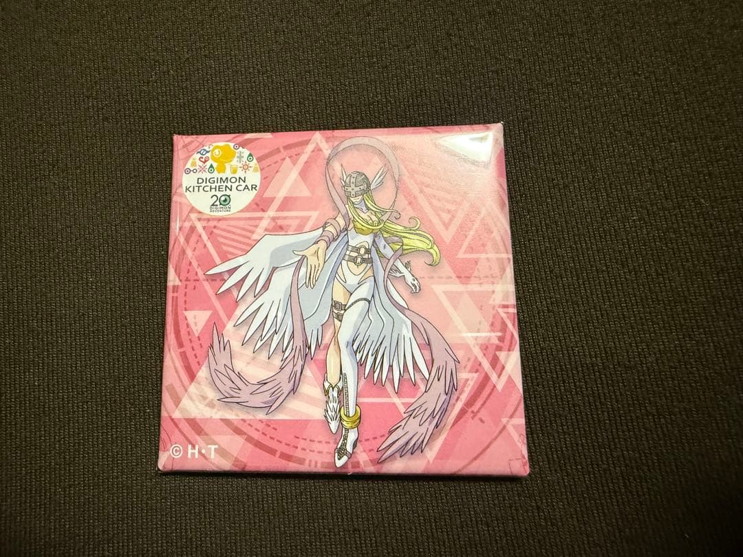 デジモン　キッチンカー　八神ヒカリ　テイルモン　進化スクエア缶バッジ6点セット