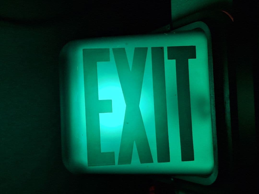 1900's アンティーク ヴィンテージ EXIT ランプ オリジナル アメリカ