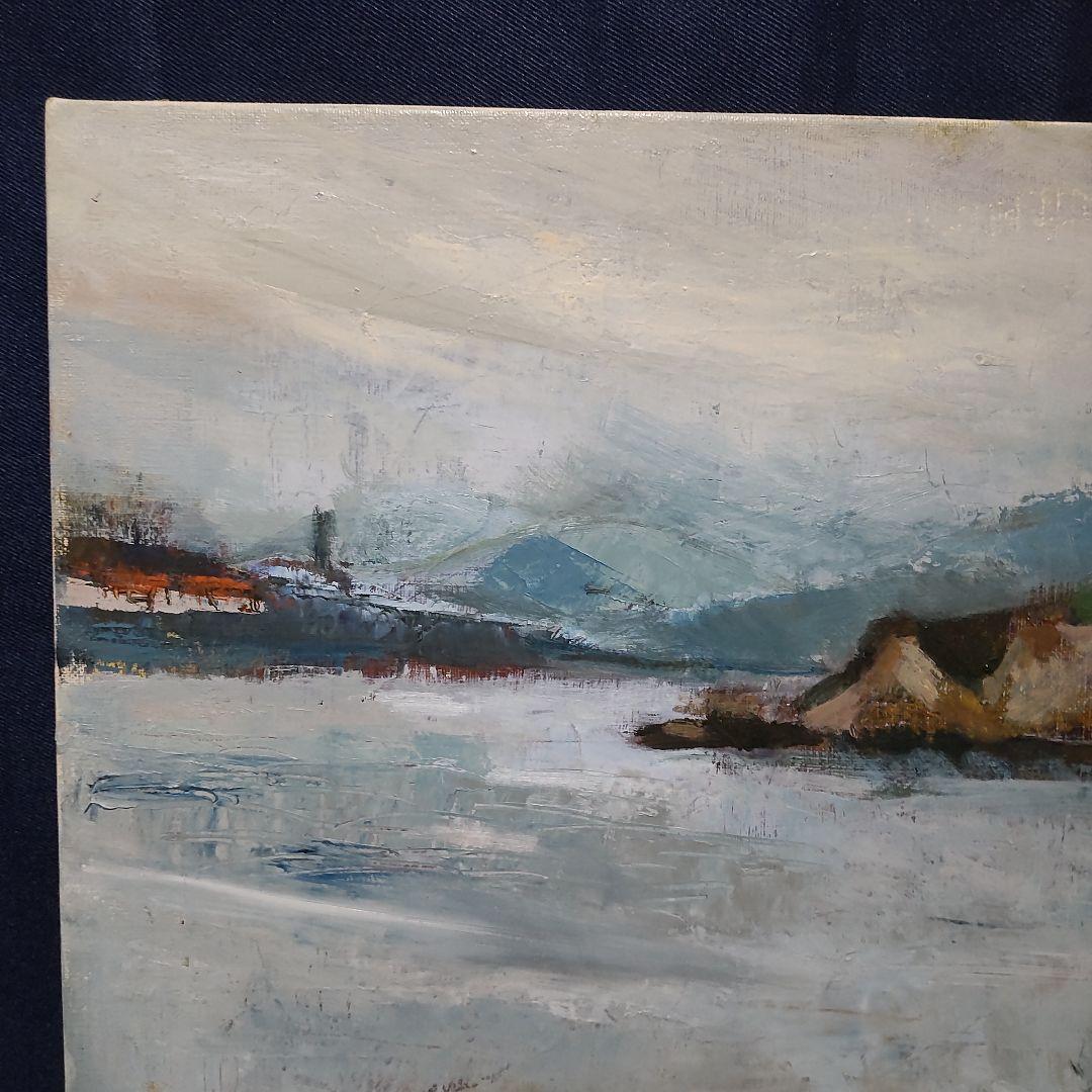 283 絵画　油彩　油絵　風景画　作者不明　額装　額縁付き