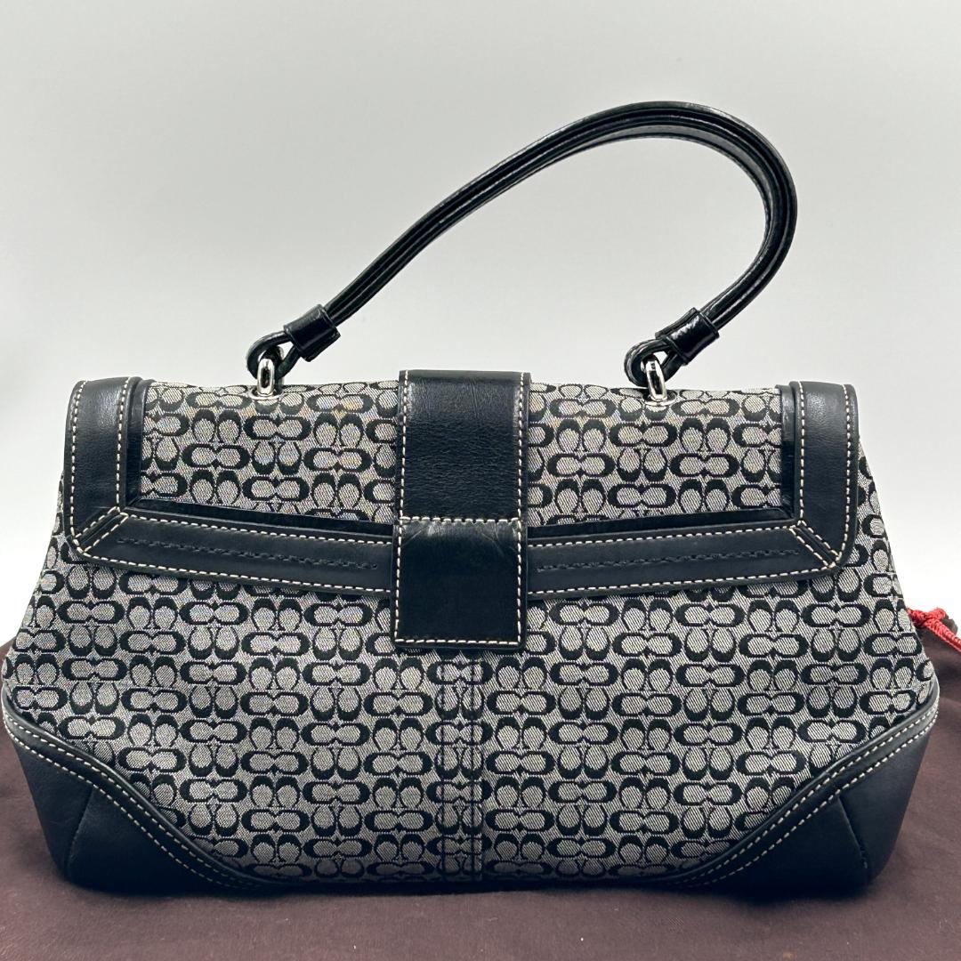 極美品✨コーチ ハンドバッグ ソーホー ミニシグネチャー トップハンドル 保存袋