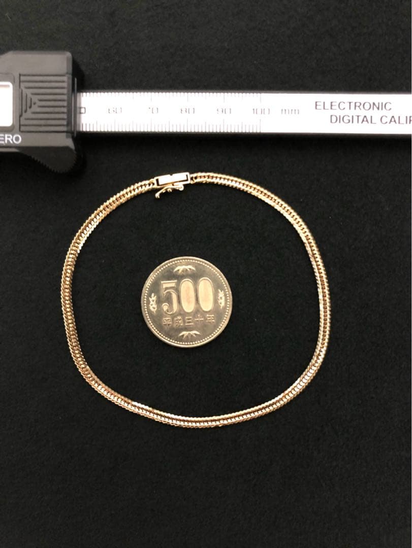 K18喜平アンクレット 12面トリプルカット❗️ケース無し価格