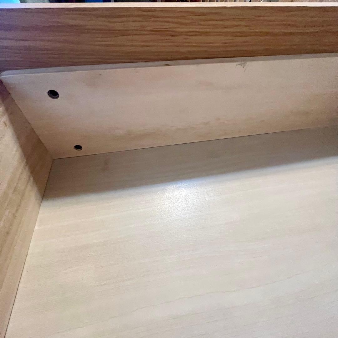 無印良品 オーク材 AVボード テレビ台 幅110cm 引き出し付き ナチュラル