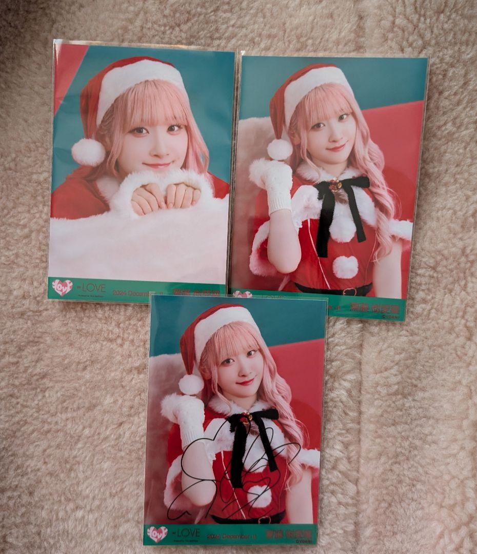 ＝LOVE イコラブ サンタ2024衣装 生写真 直筆 齋藤樹愛羅