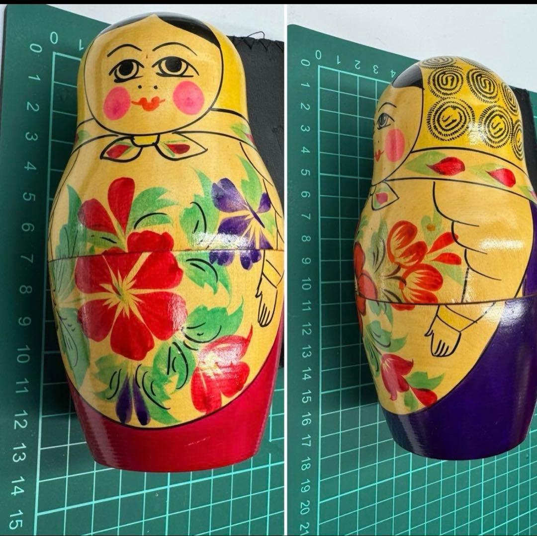 ソビエト　アンティーク　セミョーノフ社、巨大なマトリョーシカ　14組