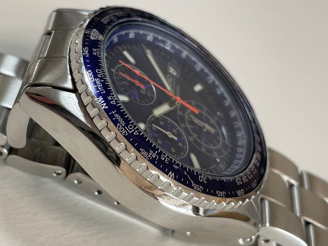 SEIKO パイロットクロノグラフ 腕時計100M