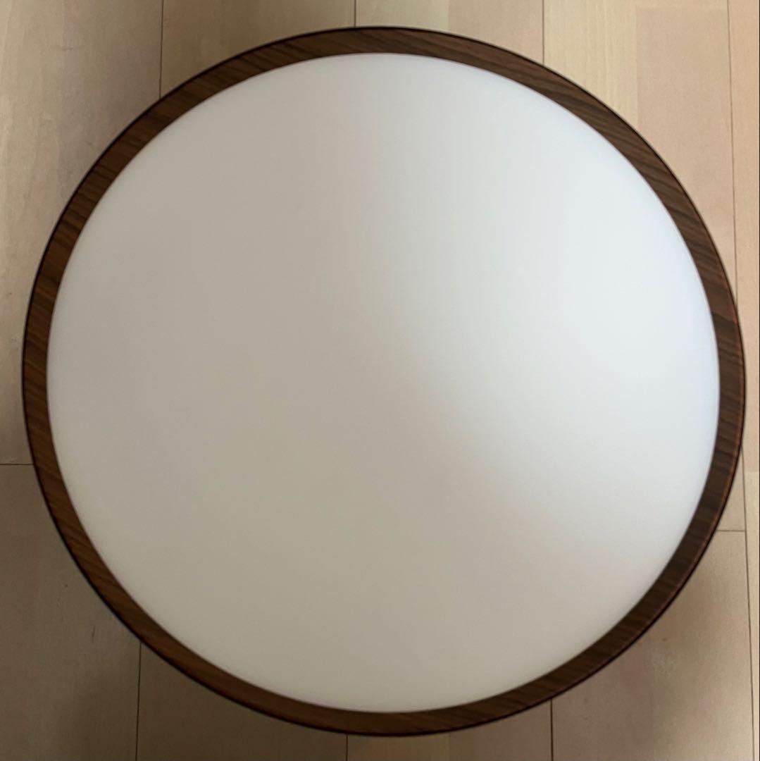 unico Glow 5000 LEDシーリングライト ブラック＋ライトウッド