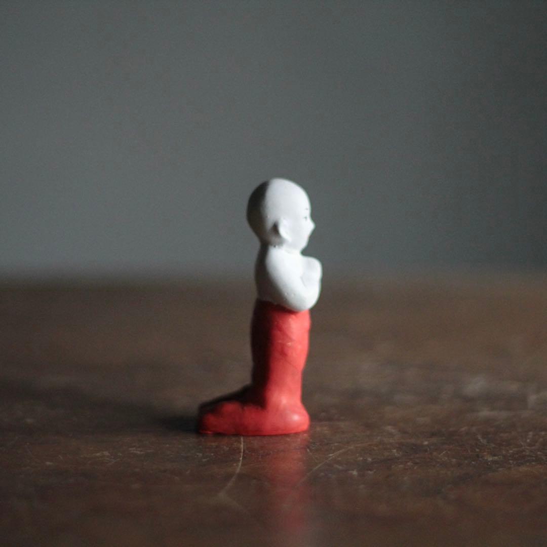 土人形 奉開眼 聖徳太子二歳像 四天王寺 箱なし 古道具 アンティーク オブジェ