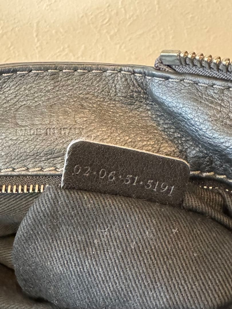 クロエ パディントン ハンドバッグ レザー　ダークグレー