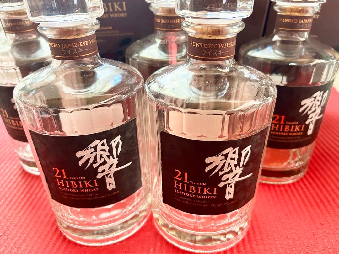 【美品！】希少国産ウイスキー　響21年　空箱、空瓶セット