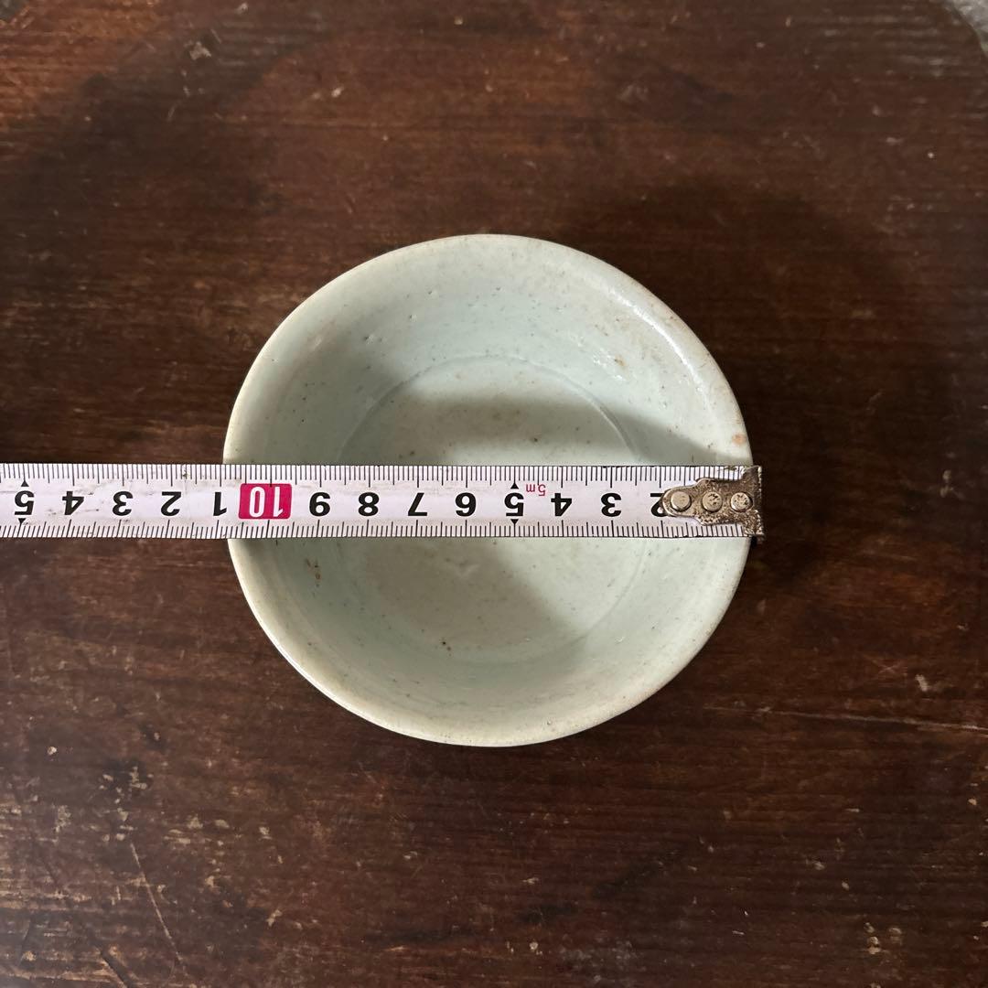 李朝初期堅手　白磁　盃　ぐい呑み　アンティーク.古美術.骨董.韓国骨董.酒器.