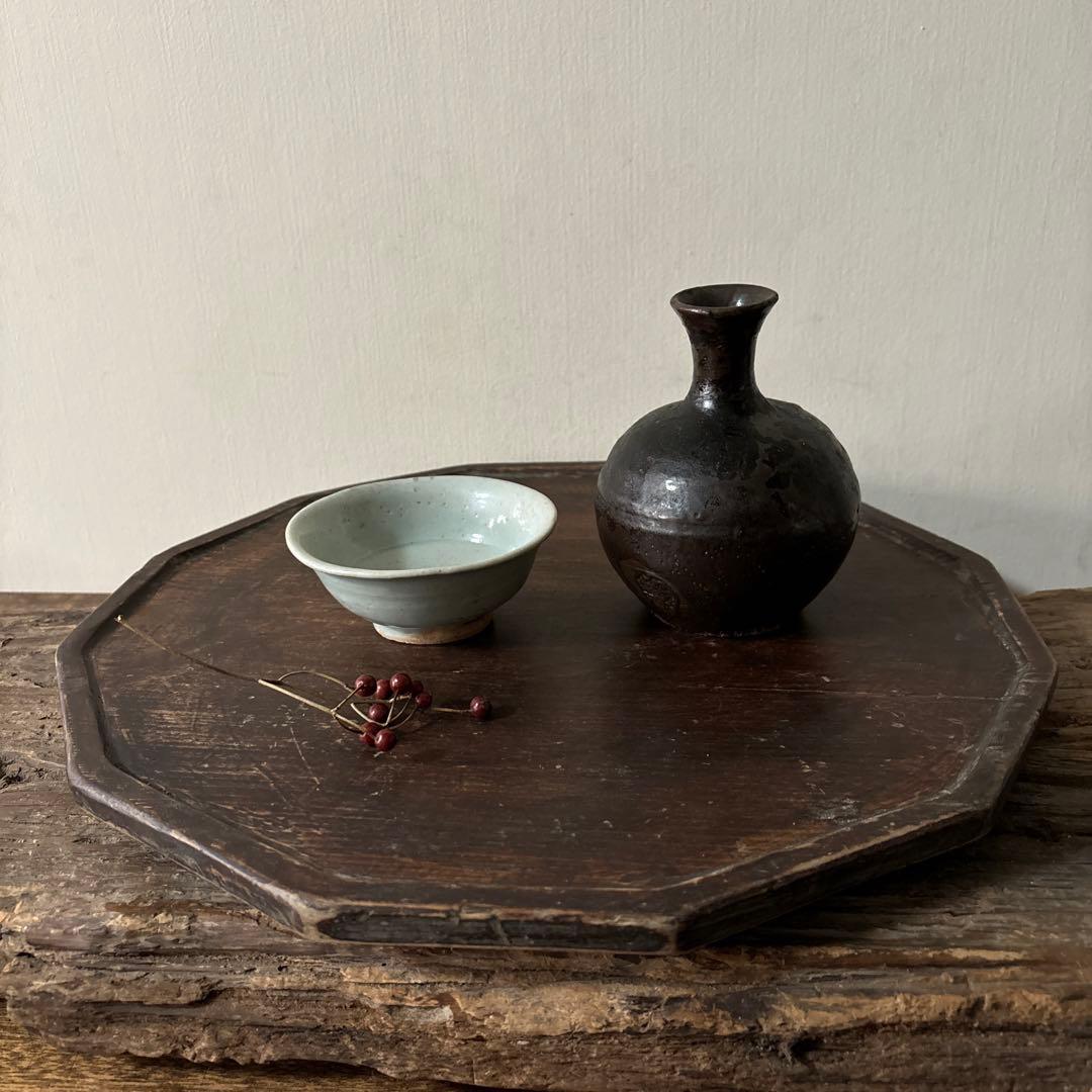 李朝初期堅手　白磁　盃　ぐい呑み　アンティーク.古美術.骨董.韓国骨董.酒器.