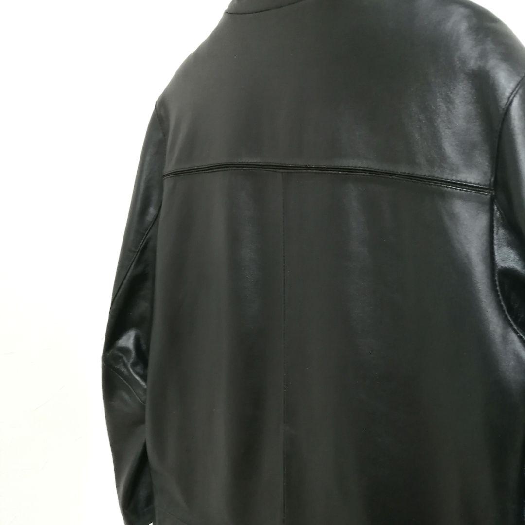 90sイタリア製レザーシングルライダースジャケットGIANNIMARIOLANO