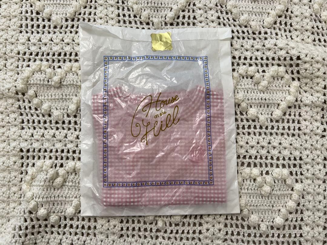 【未着用・タグ付き】house on the hill ギンガム半袖Tシャツ