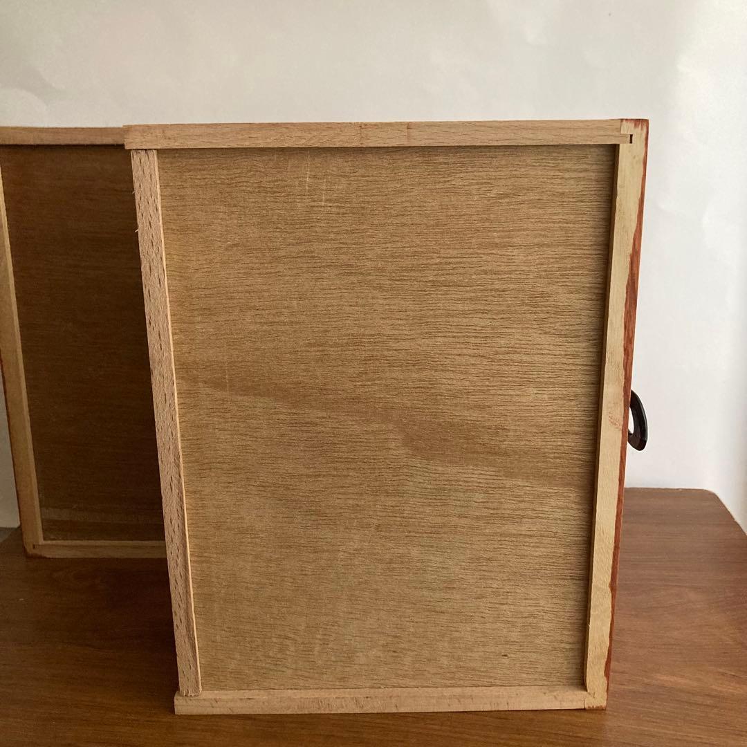 木製引き出し　薬箱　抽斗 箪笥 書類棚　カリモクや中川政七商店、けやき工芸好き