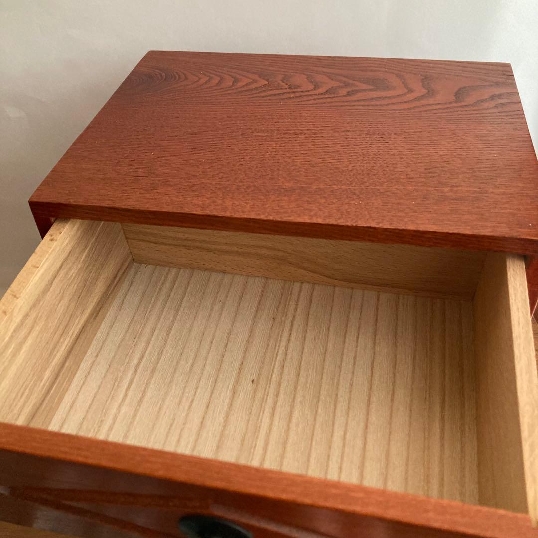 木製引き出し　薬箱　抽斗 箪笥 書類棚　カリモクや中川政七商店、けやき工芸好き