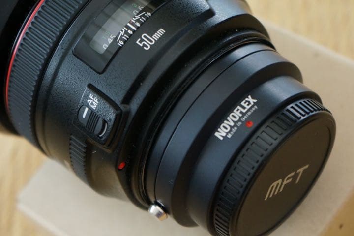 NOVOFLEX マイクロフォーサーズにEFレンズを付ける アダプター