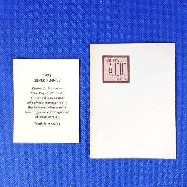 ラリック イヤープレート 銀貨 クリスタルガラス 飾り皿 フランス アンティーク