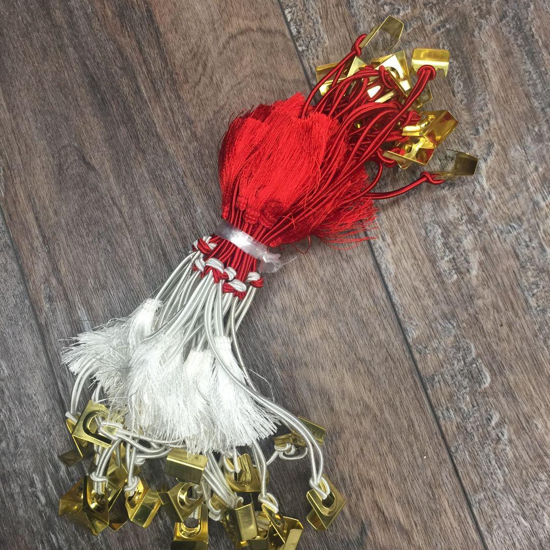 新品 金具付き ゴム房 24センチ紅白1束20本×5×5袋（500本）