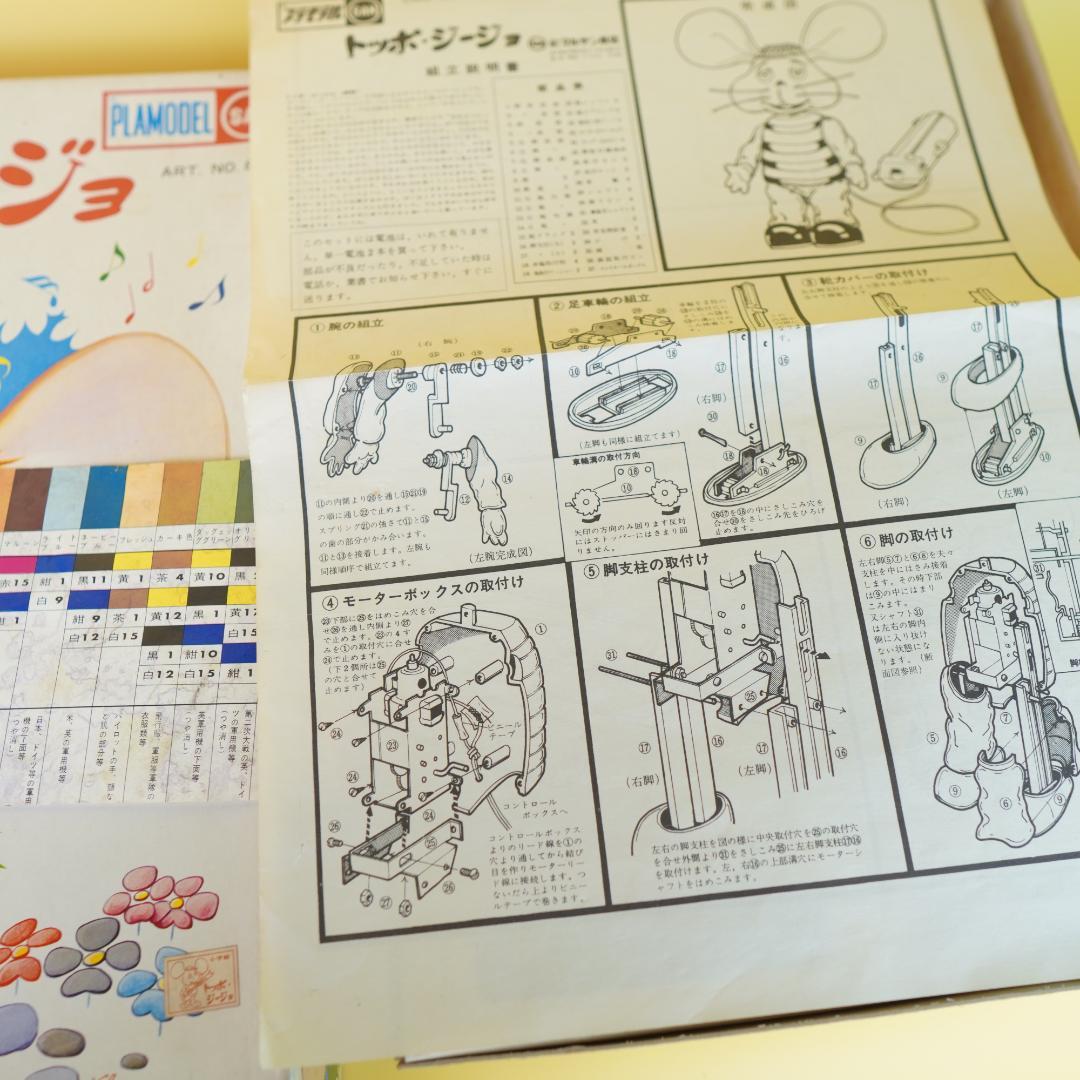 マルサン　トッポジージョ　レトロプラモデル　電動歩行