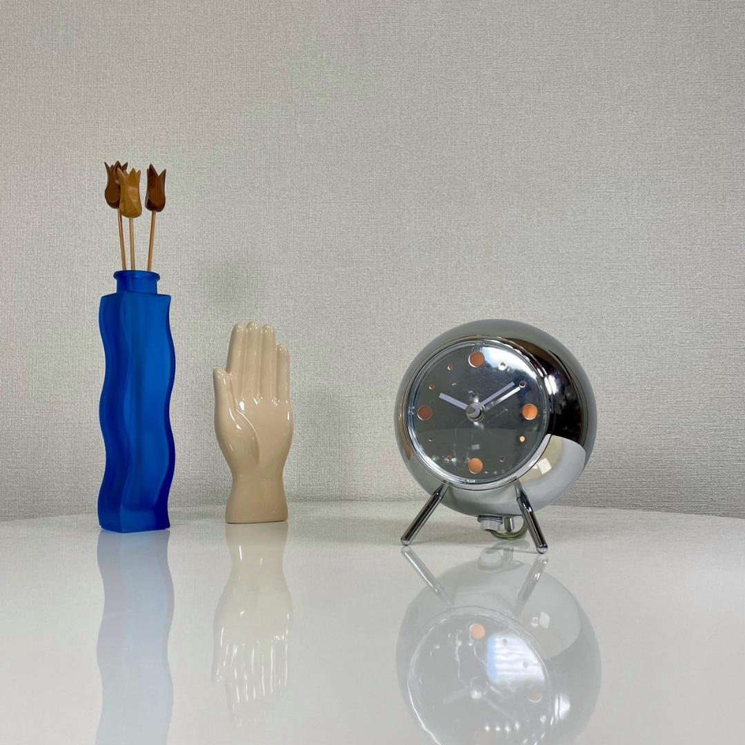 スペースエイジ テーブルクロック 置き時計 ライト付き ヴィンテージ ビンテージ