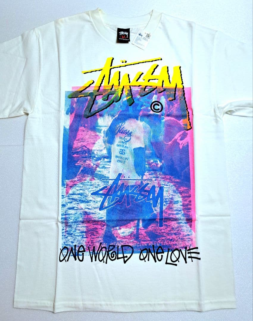 【新品・M】Stussy ワンワールド ワンラブ T ／正規品・ホワイト