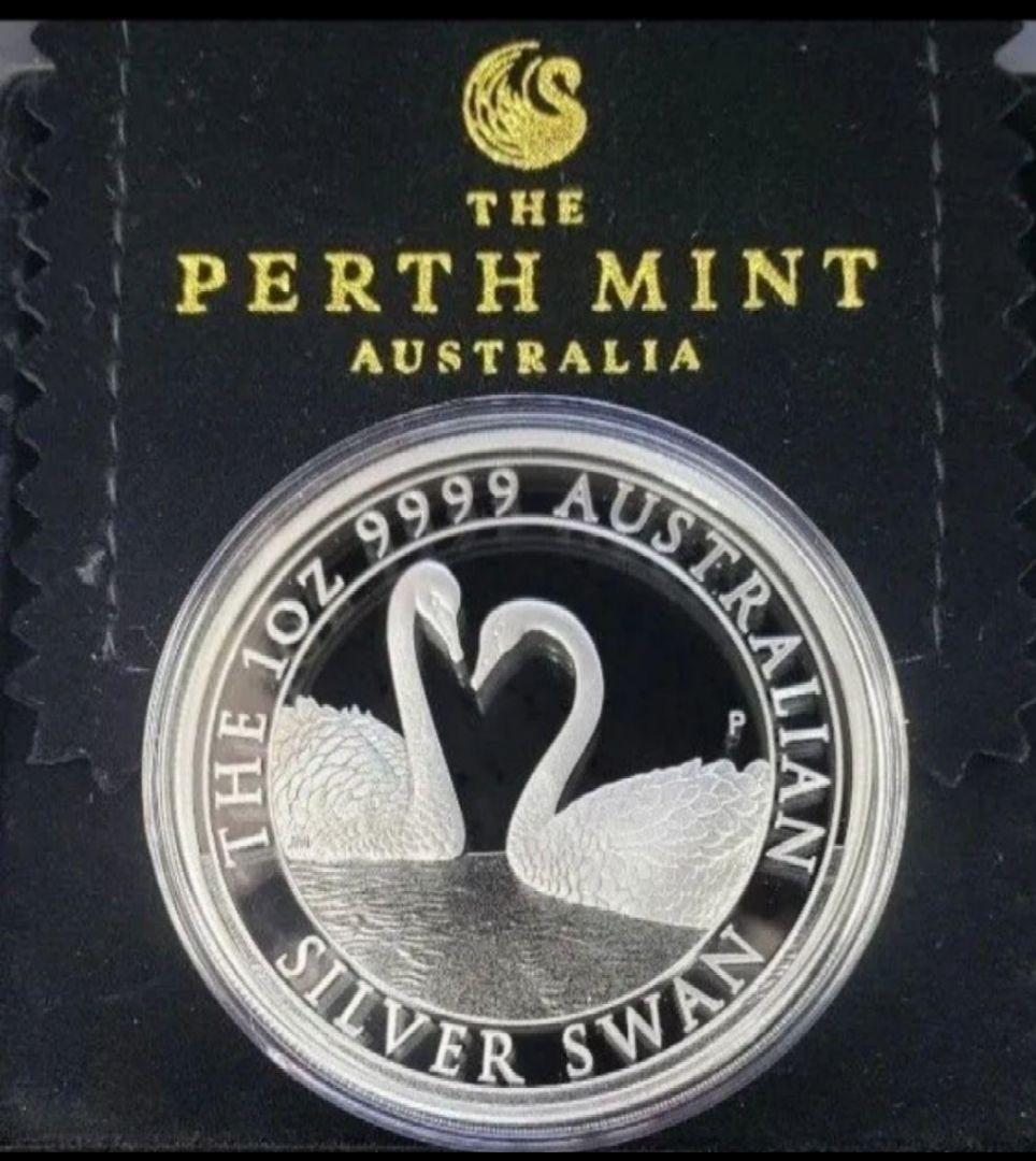 2022年 スワン 1オンス 純銀 プルーフ銀貨 パースミント 保証書＆BOX付