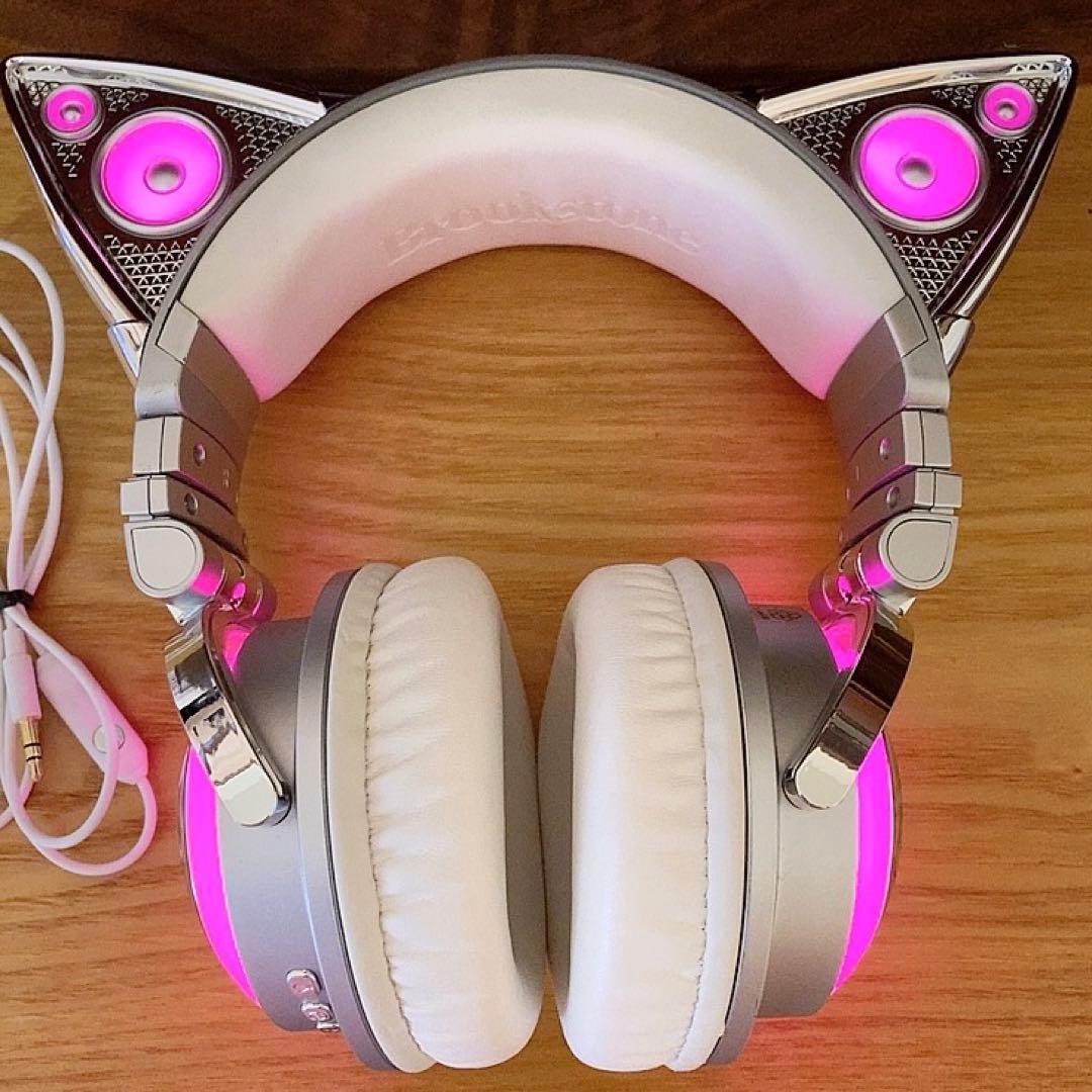 Brookstone アリアナグランデ ワイヤレス 猫耳ヘッドホン