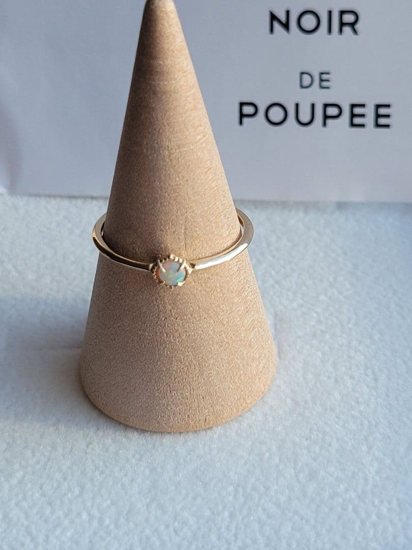 美品★K10 YG NOIR DE POUPEE リング 指輪 オパール