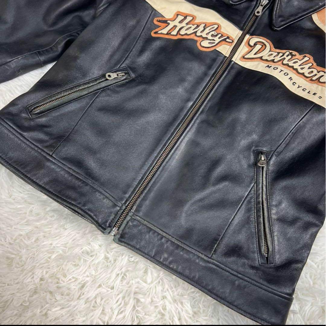 ハーレーダビットソン レザージャケット メンズ シングルライダース