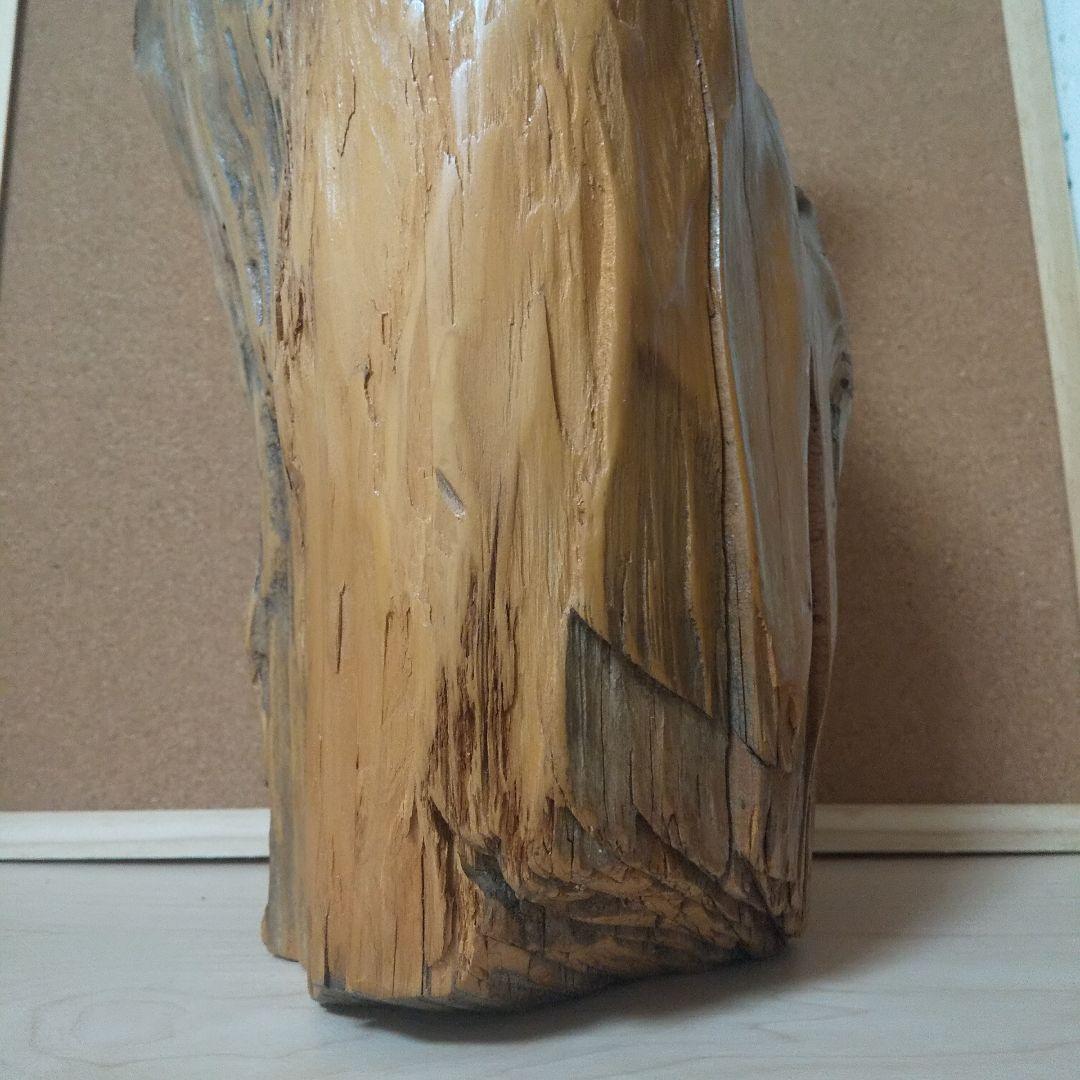 一木彫 一刀彫 仙人 縁起物 木彫り